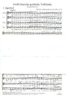 12 deutsche geistliche Volkslieder op. 28 Download
