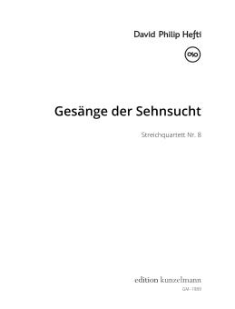 Gesänge der Sehnsucht, Streichquartett Nr. 8 