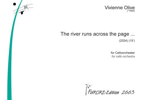 The river runs across the page… 