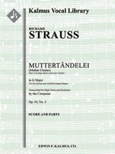 Muttertaendelei, Op. 43/2 [composer's transcription in G] 