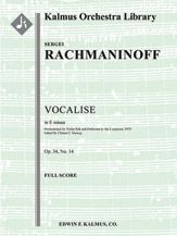 Vocalise, Op. 34, No. 14 in E minor 