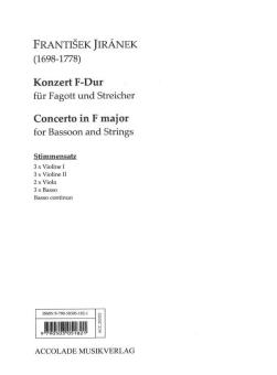Fagottkonzert F-Dur (Erstausgabe) 