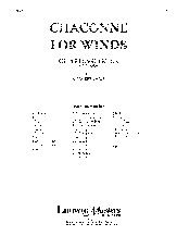 Chaconne for Winds 