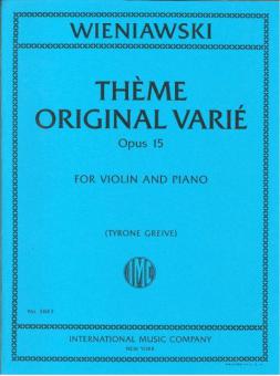 Theme Original Varie op. 15 