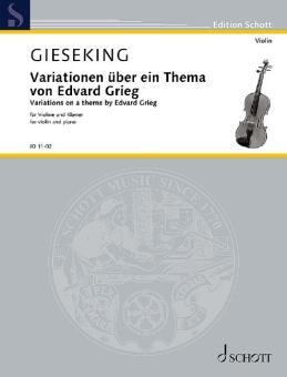 Variationen über ein Thema von Edvard Grieg Standard