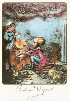 Richard Wagner, Karikatur v. E. B. Kietz 