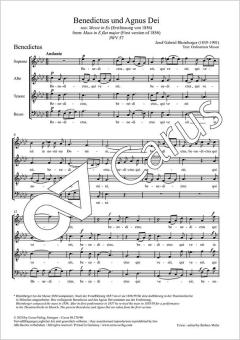 Benedictus und Agnus Dei JWV 57 Standard
