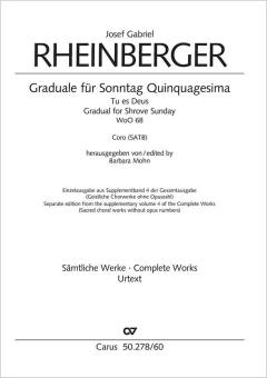 Graduale für Sonntag Quinqugesima WoO 68 Download