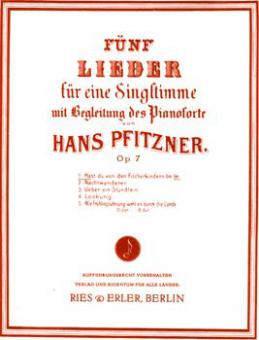 5 Songs Op. 7/1 