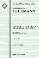 Concerto for Viola in G, TWV 51:G9 