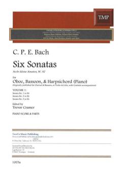 6 kleine Sonaten 1 - Sonaten 1-3 für Oboe, Fagott und Klavier 