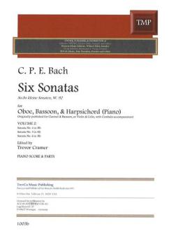 6 kleine Sonaten 2 - Sonaten 4-6 für Oboe, Fagott und Klavier 