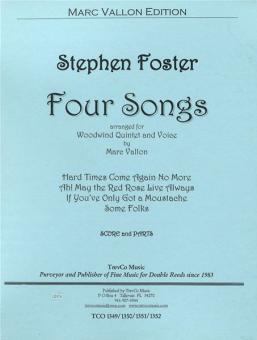 Four Songs für Bläserquintett und Gesang 