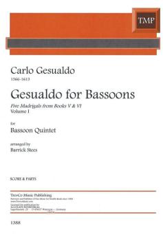 Gesualdo for Bassoon Vol.: Five Madrigals 