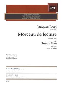 Morceau de lecture op. 34 
