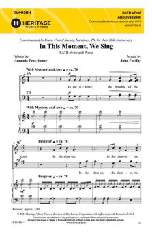 In This Moment, We Sing 