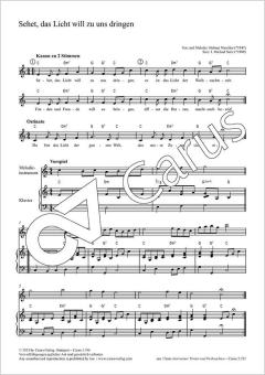 Sehet, das Licht will zu uns dringen Standard