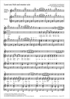 Lasst uns froh und munter sein Standard