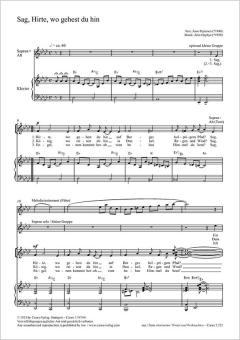 Sag, Hirte, wo gehest du hin Standard