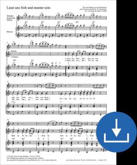 Lasst uns froh und munter sein Download