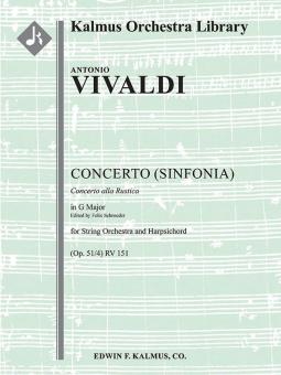 Concerto [Sinfonia] in G (Op. 51/4), RV 151/F.XI:11 "Concerto alla Rustica" 