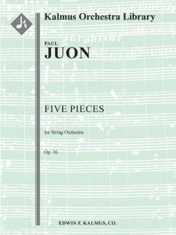 Five Pieces for String Orchestra, Op. 16 