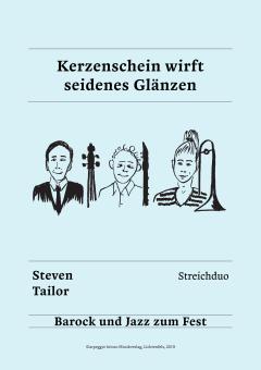 Kerzenschein wirft seidenes Glänzen 