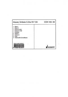 Sinfonie G-Dur KV 124 