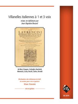 Villanelles italiennes à 1 et 3 voix 