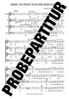 Siehe, um Trost war mir sehr bange Download