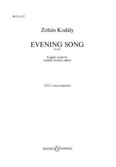 Evening Song 