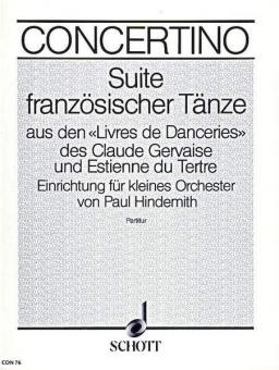 Suite französischer Tänze für kleines Orchester Standard