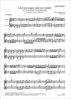 Lasst uns sorgen, lasst uns wachen BWV 213 Standard