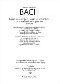Lasst uns sorgen, lasst uns wachen BWV 213 Standard