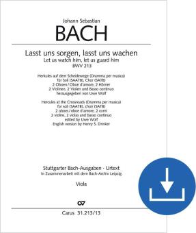 Lasst uns sorgen, lasst uns wachen BWV 213 Download