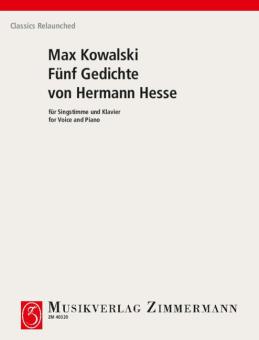 5 Gedichte von Hermann Hesse op. 14 Download