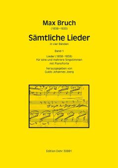 Sämtliche Lieder 1: Lieder 1858-1859 