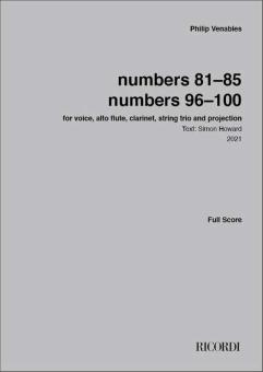 numbers 81-85, numbers 96-100 