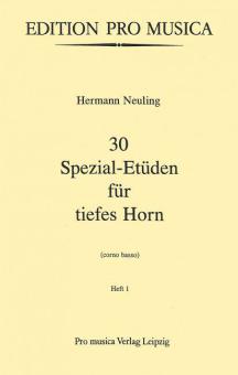 30 Spezial-Etüden 1 für tiefes Horn 