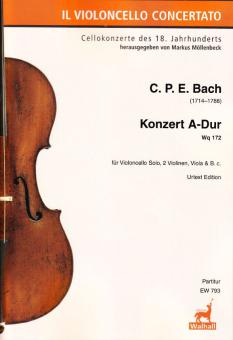 Konzert für Violoncello A-Dur Wq 172 