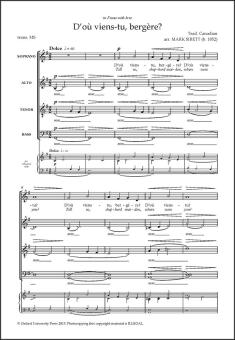 D'où viens-tu bergère? 