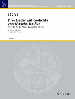 3 Lieder auf Gedichte von Mascha Kaléko Download
