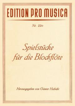 Spielstücke für die Blockflöte 