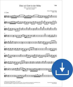 Ehre sei Gott in der Höhe BWV 197a, BWV3 197.1 Download