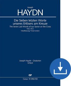 Die Sieben letzten Worte unseres Erlösers am Kreuze (Vokalfassung) Hob. XX:2 Download