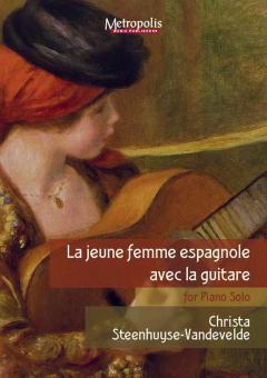 La jeune femme Espagnole avec la guitare 