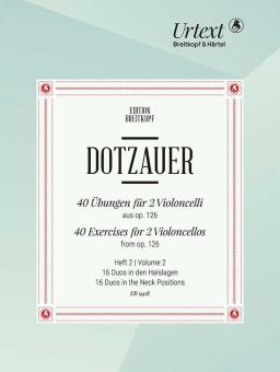 40 Übungen für 2 Violoncelli aus op. 126 - Heft 2 