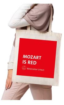 Baumwolltasche "Mozart is Red" 