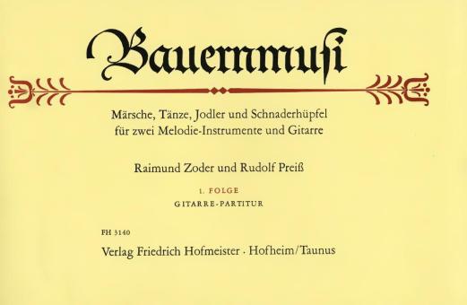 Bauernmusi, 1. Folge, Git. Partitur 