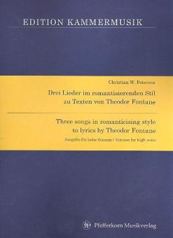 Drei Lieder im romantisierenden Stil für hohe Stimme 